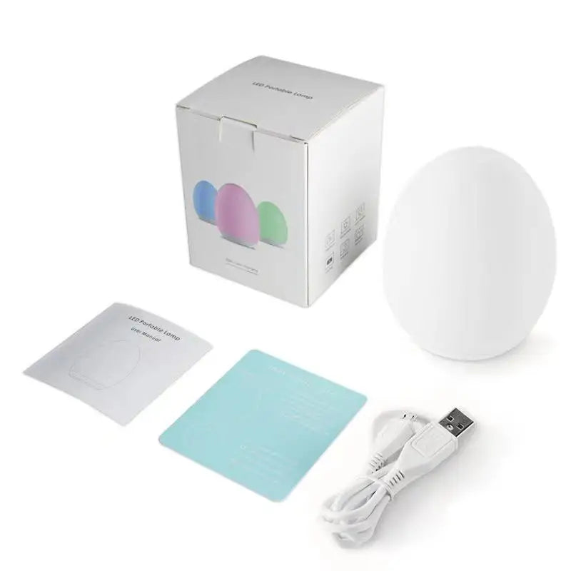 Veilleuse Enfant Petit Oeuf, lampe nuit en forme d'œuf, parfaite pour une ambiance douce et apaisante.