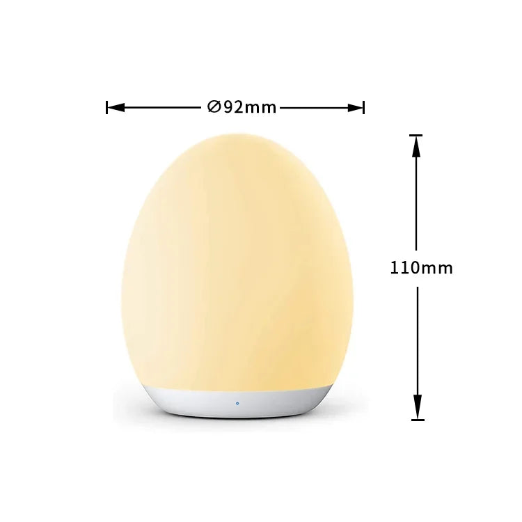 Veilleuse Enfant Petit Oeuf, lampe de nuit en forme d'œuf, idéale pour les enfants, douce et sécurisée.