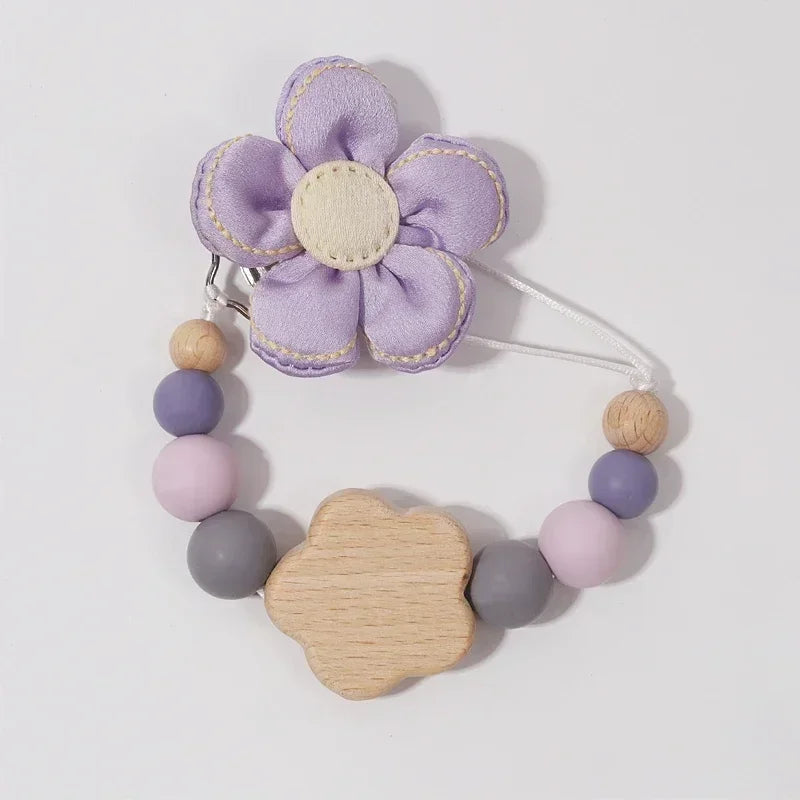 Attache tétine Personnalisé Petite Fleur