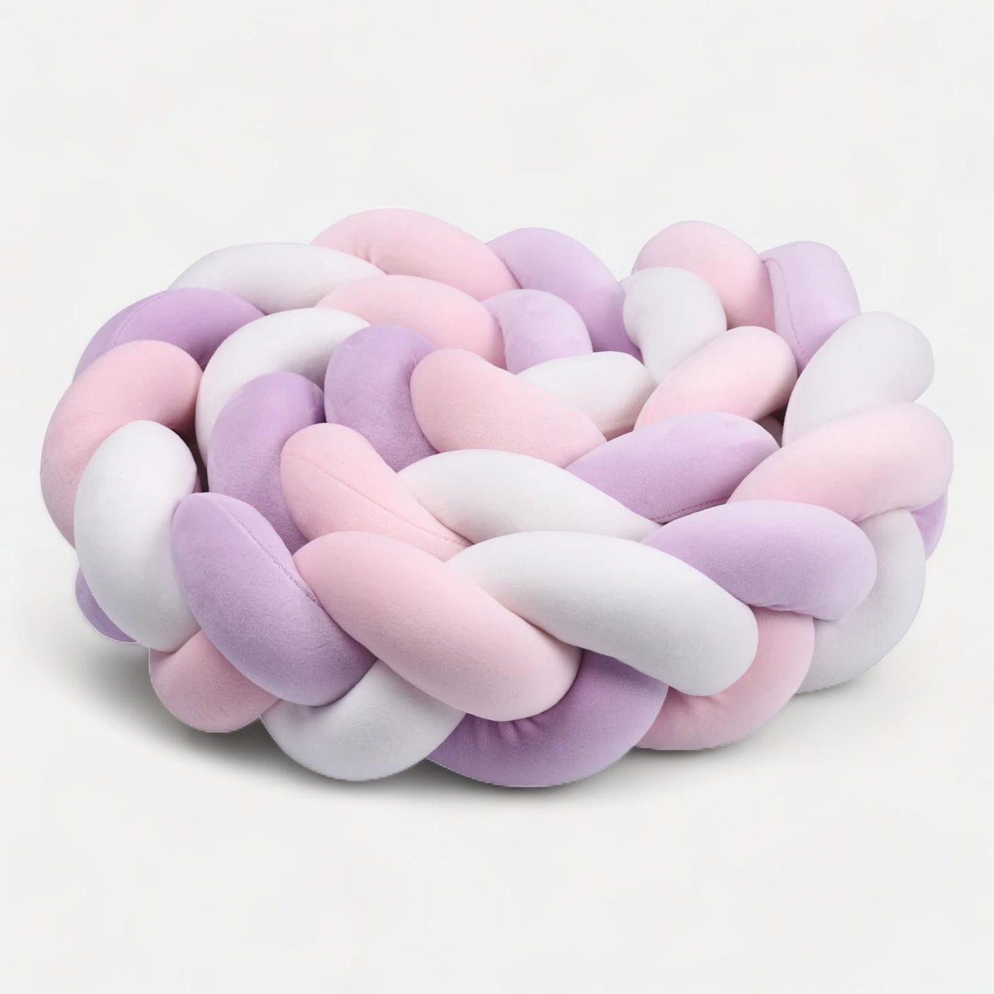 Tresse de Lit Pour Fille Mauve et Rose Blanche