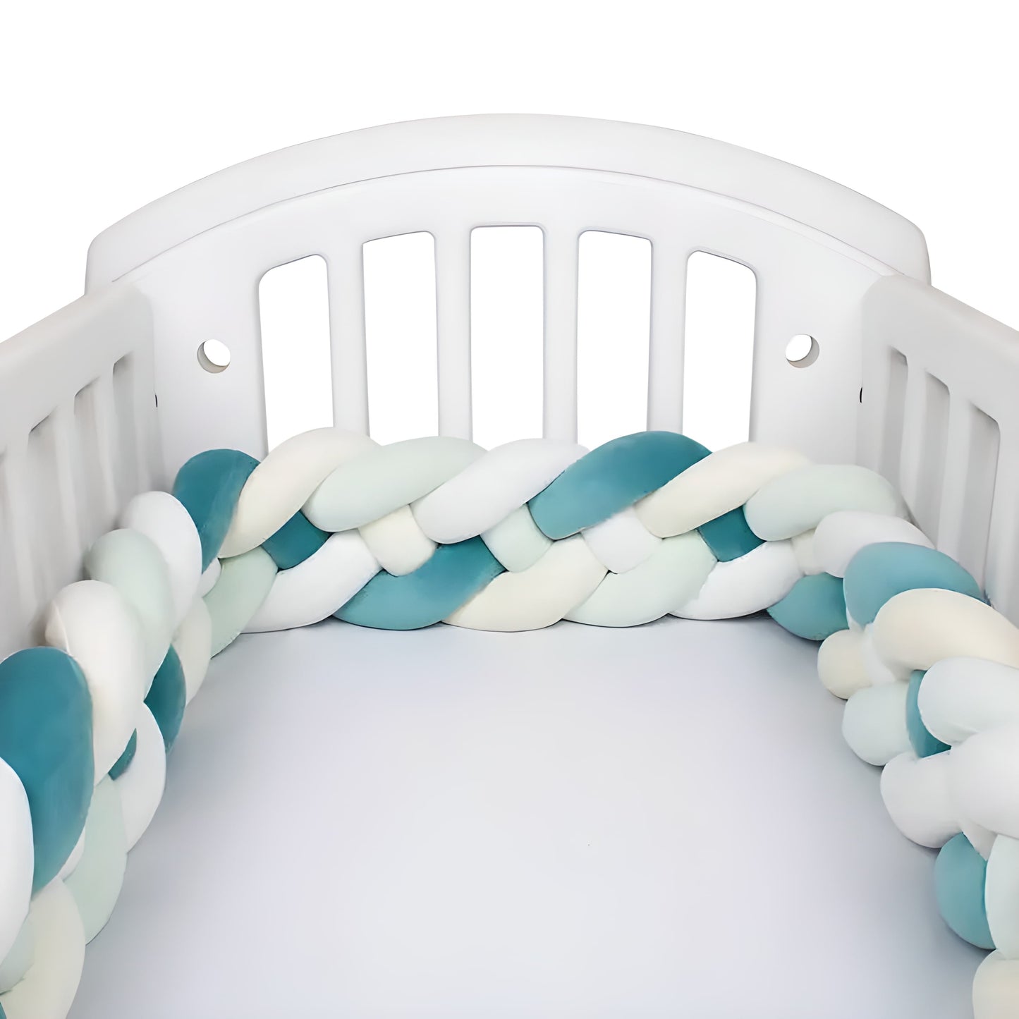 Tresse de Lit Garçon Blanche et Bleue 4m