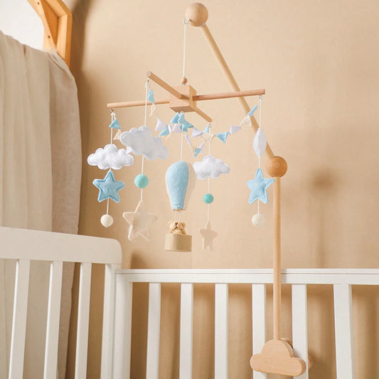 Mobile Bébé Montgolfière Bleu Ciel