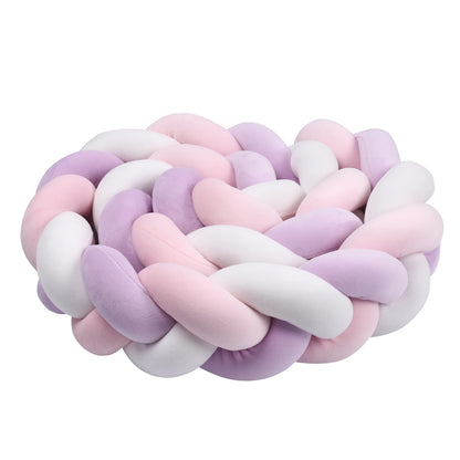 Tresse de lit Bébé - Mauve - Rose - Blanc / 1 mètre - Tresse de Lit