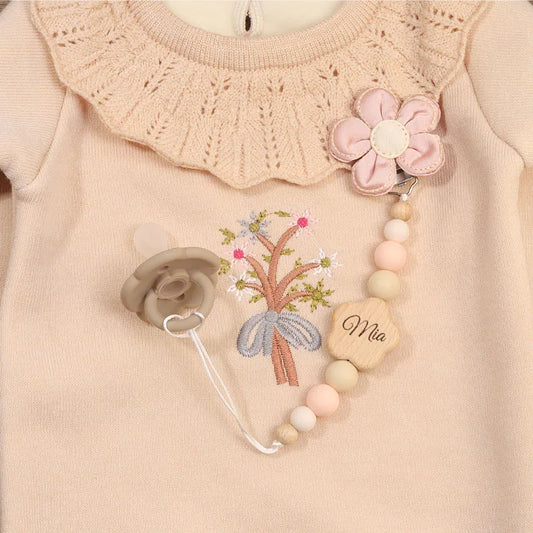 Attache tétine Personnalisé Petite Fleur