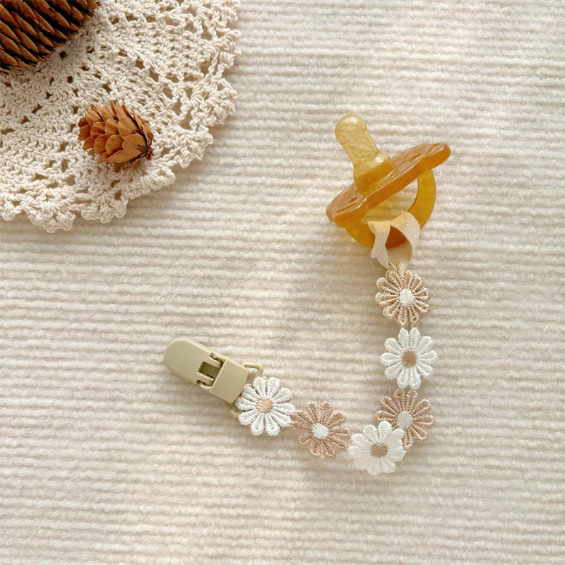 Flower Pacifier Clip