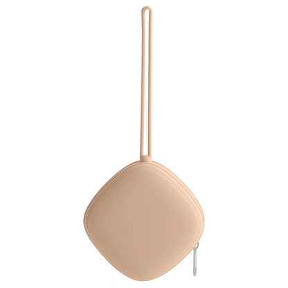 Petite Boite a tétine en Silicone - Abricot - Boite à Tétine