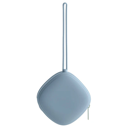 Petite Boite a tétine en Silicone - Gris bleu - Boite à Tétine