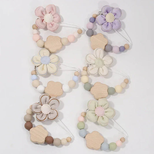 Attache tétine Personnalisé Petite Fleur