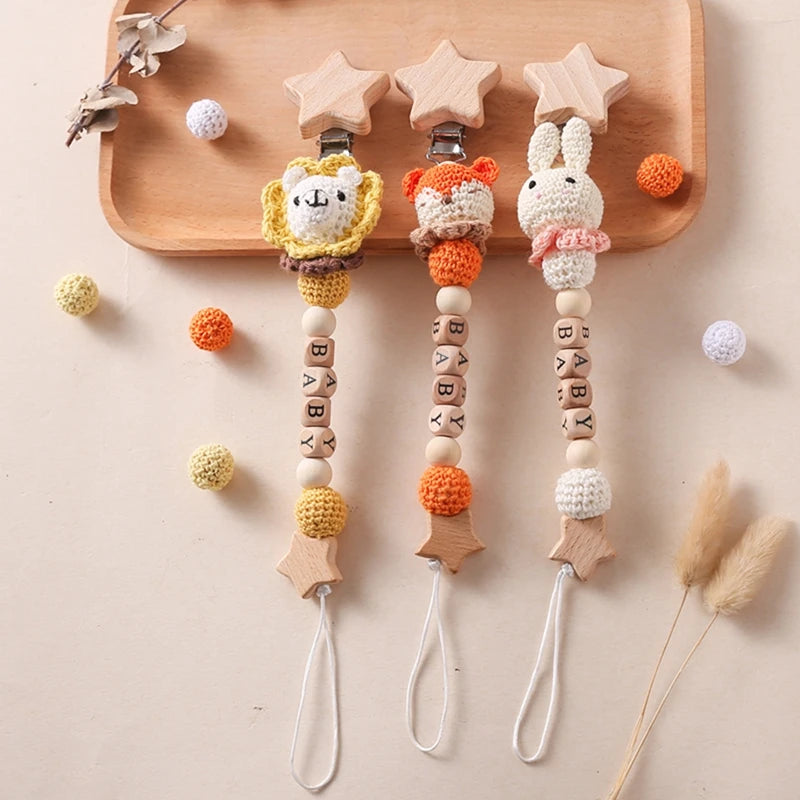 Attache tétine Crochet Petit animaux