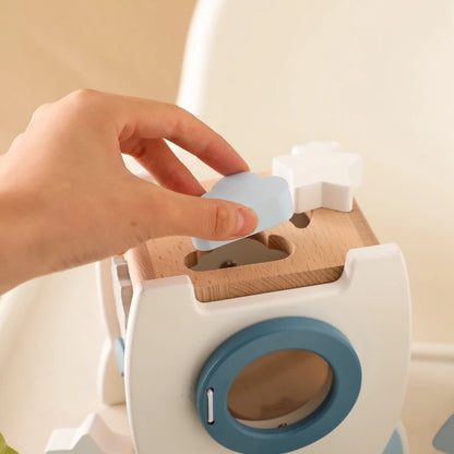 Jeu Montessori Petite Fusée - Fusée - Jouet En bois bébé