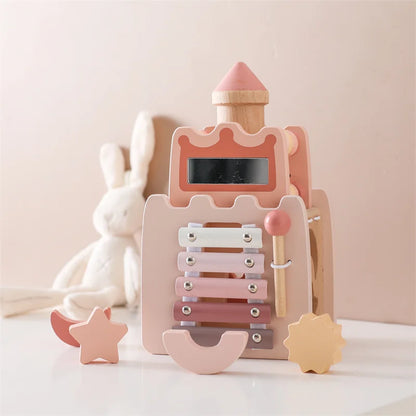 Jouet fille 1 an Montessori - Rose - Jouet En bois bébé
