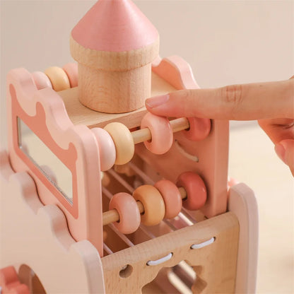 Jouet fille 1 an Montessori - Rose - Jouet En bois bébé