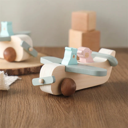 Avion en Bois Jouet Bleu Ciel - Bleu Ciel - Jouet En bois bébé