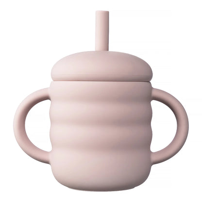 Gobelet Bébé Paille - Rose Clair