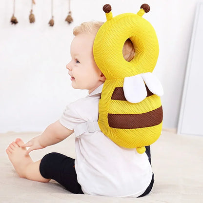 Protection Tête Bébé - Abeille Jaune - Coussin de protection tête bébé