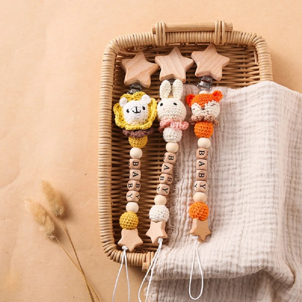 Attache tétine Crochet Petit animaux