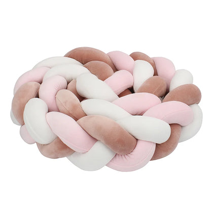 Tresse de lit Bébé - Rose - Marron / 1 mètre - Tresse de Lit