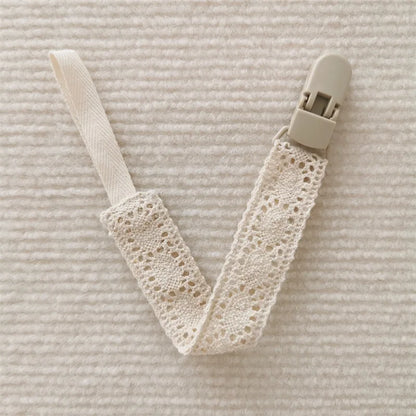 Attache Tétine Fille Petite Dentelle