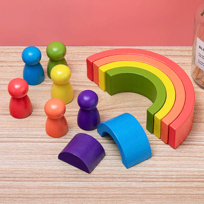 Arc en Ciel en Bois - Jouet En bois bébé