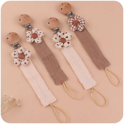 Attache Tétine Fille - Beige - Attache tétine