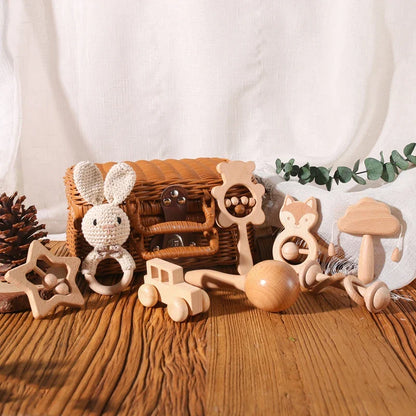 Coffret Jeu En Bois Bébé - Lapin - Jouet En bois bébé