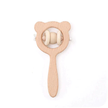 Hochet bébé bois - Sans Clochette