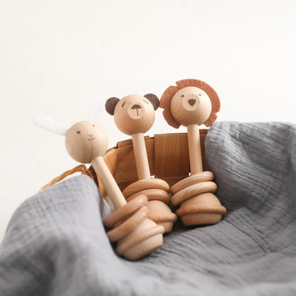 Hochet en Bois - Jouet En bois bébé