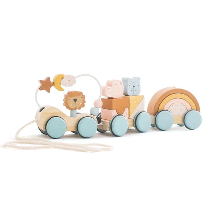 Petit Train En Bois Animaux - Train - Jouet En bois bébé