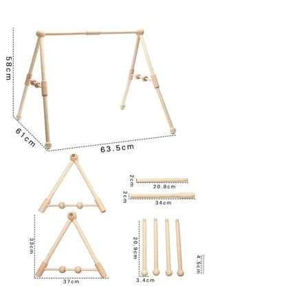 Portique bébé en bois - Bois - Jouet En bois bébé