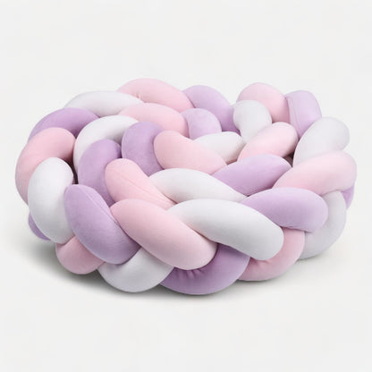 Tresse de Lit Pour Fille Mauve et Rose Blanche